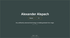 Desktop Screenshot of alexalspach.com