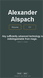 Mobile Screenshot of alexalspach.com