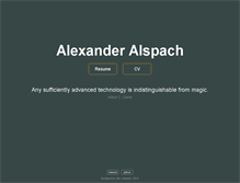 Tablet Screenshot of alexalspach.com